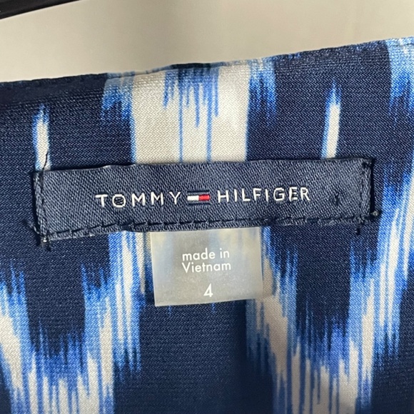 NEW Tommy Hilfiger Dress Womens 4 blue sheath colorful classic - Picture 4 of 10